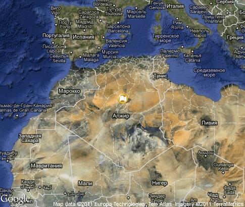 карта: Алжир