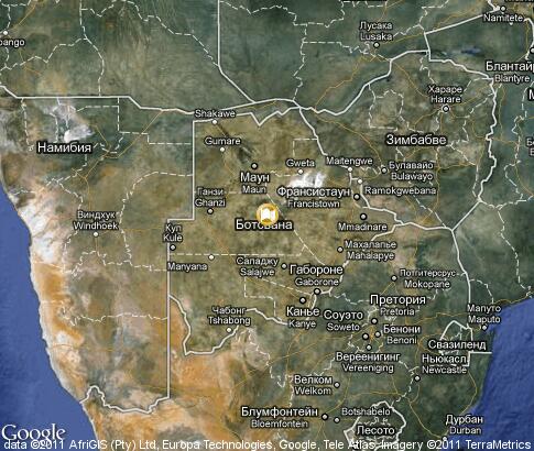 карта: Ботсвана