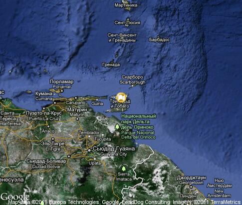 карта: Тринидад и Тобаго